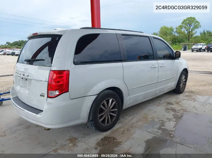 2C4RDGCG3GR329059 2016 Dodge Grand Caravan Sxt