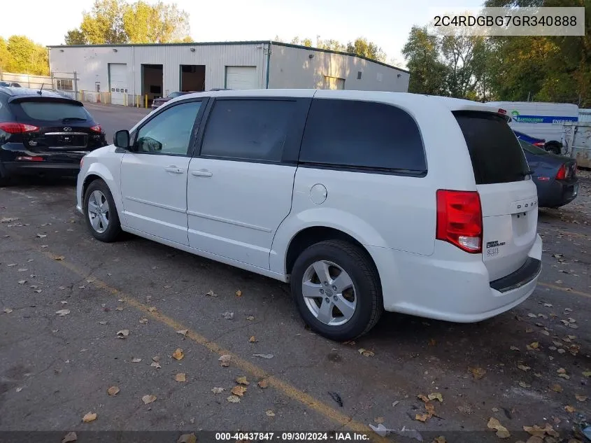 2C4RDGBG7GR340888 2016 Dodge Grand Caravan Se