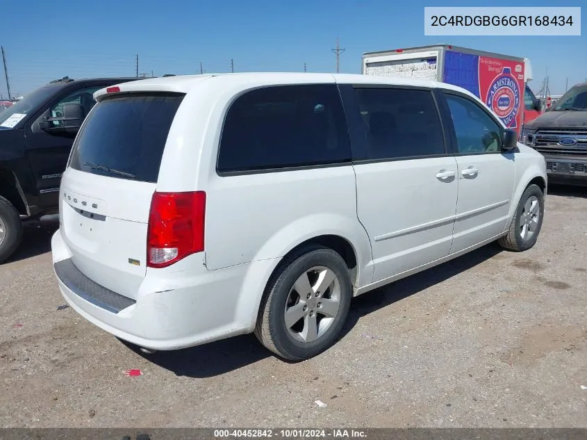 2C4RDGBG6GR168434 2016 Dodge Grand Caravan Se