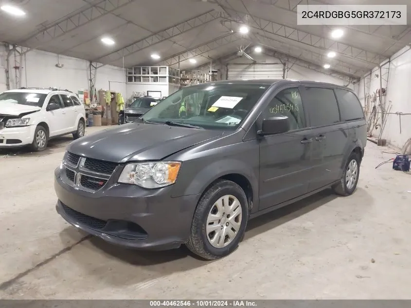 2C4RDGBG5GR372173 2016 Dodge Grand Caravan Se