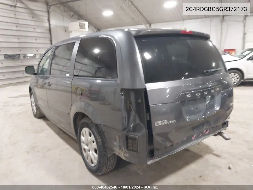 2C4RDGBG5GR372173 2016 Dodge Grand Caravan Se