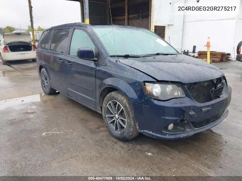 2C4RDGEG2GR275217 2016 Dodge Grand Caravan R/T