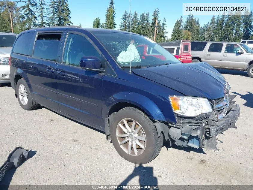 2C4RDGCGXGR134821 2016 Dodge Grand Caravan Sxt