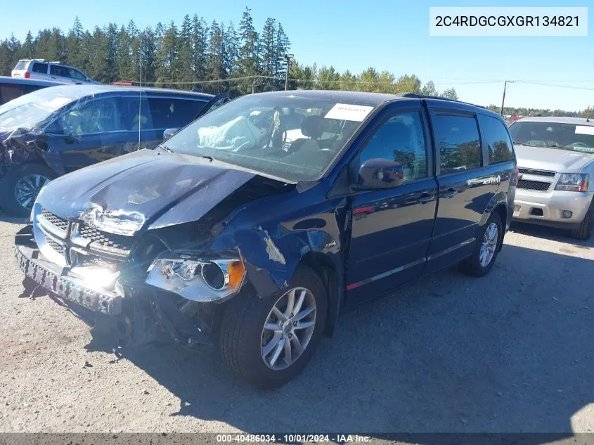 2C4RDGCGXGR134821 2016 Dodge Grand Caravan Sxt