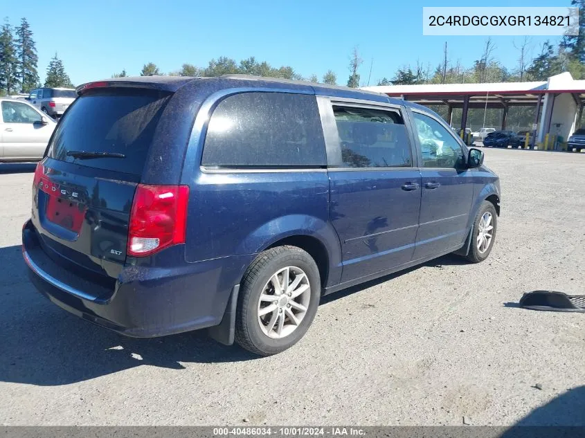 2C4RDGCGXGR134821 2016 Dodge Grand Caravan Sxt