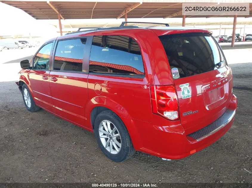 2C4RDGCG6GR266622 2016 Dodge Grand Caravan Sxt