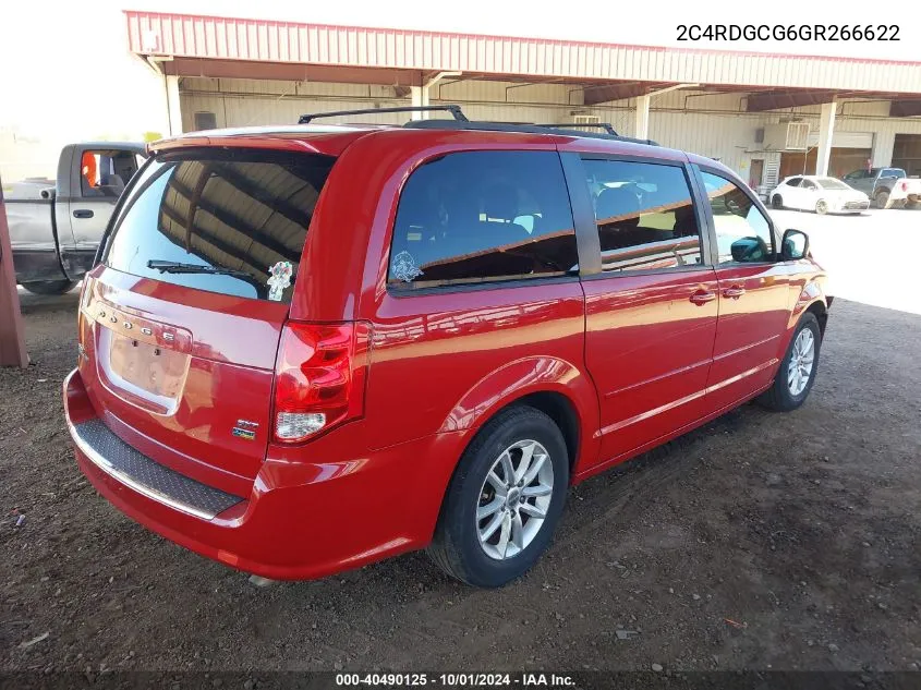 2C4RDGCG6GR266622 2016 Dodge Grand Caravan Sxt