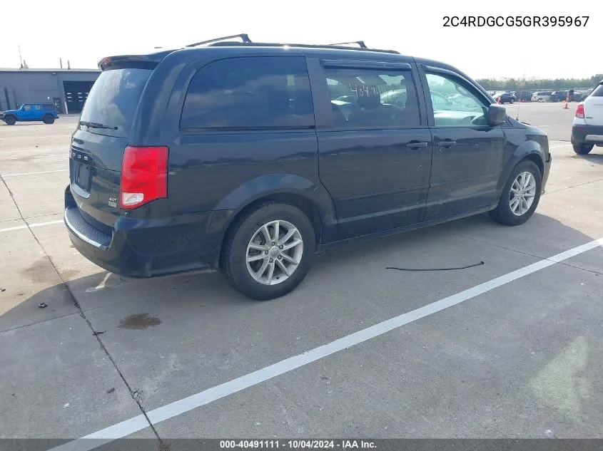 2C4RDGCG5GR395967 2016 Dodge Grand Caravan Sxt