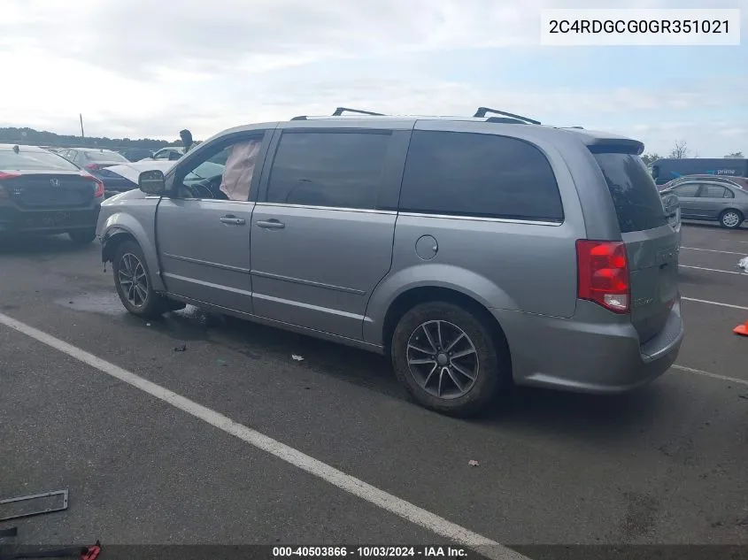 2C4RDGCG0GR351021 2016 Dodge Grand Caravan Sxt