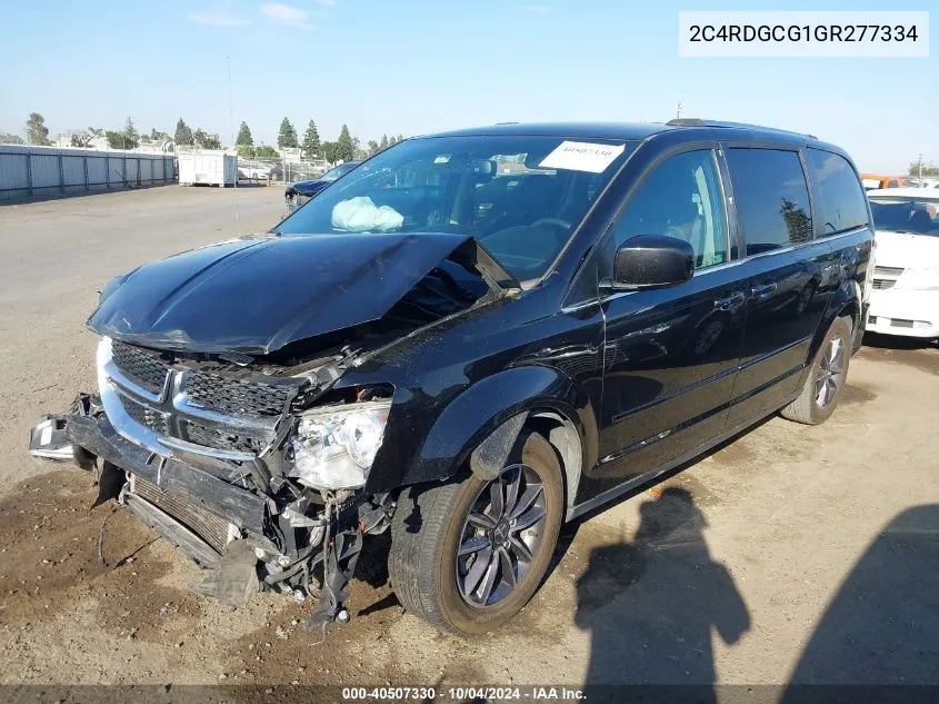 2016 Dodge Grand Caravan Sxt VIN: 2C4RDGCG1GR277334 Lot: 40507330