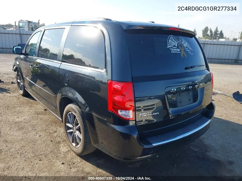 2C4RDGCG1GR277334 2016 Dodge Grand Caravan Sxt