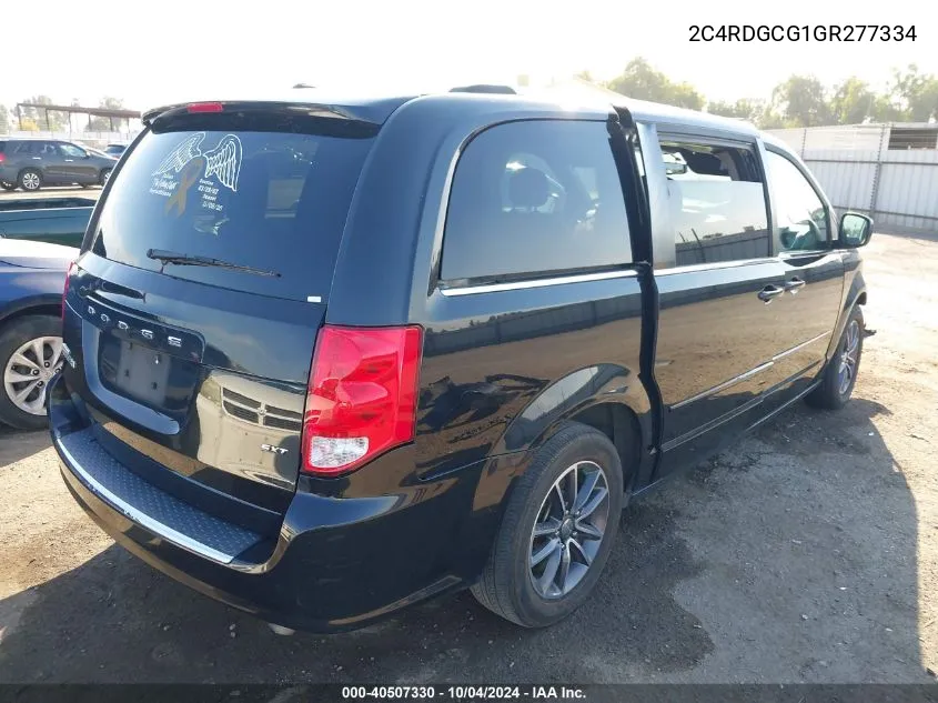 2016 Dodge Grand Caravan Sxt VIN: 2C4RDGCG1GR277334 Lot: 40507330