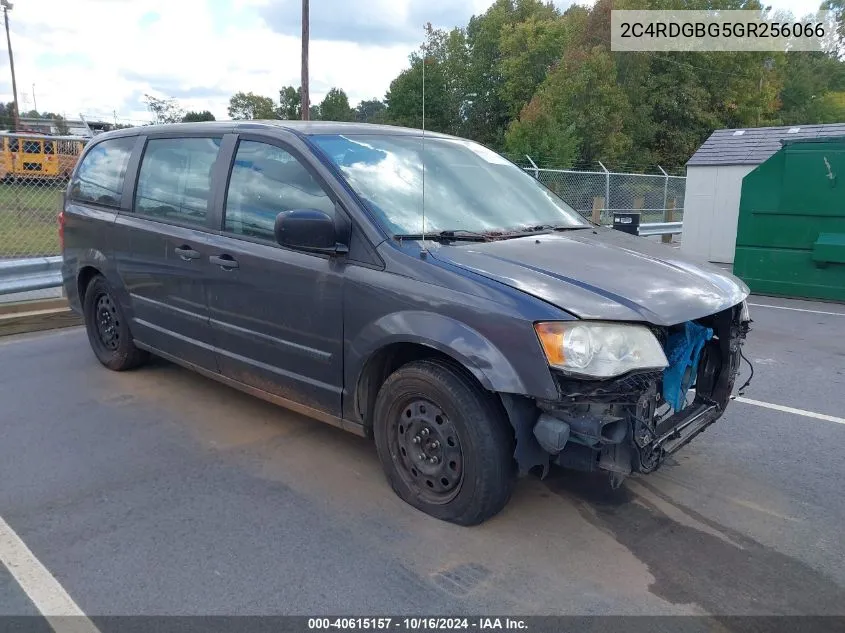 2016 Dodge Grand Caravan American Value Pkg VIN: 2C4RDGBG5GR256066 Lot: 40615157