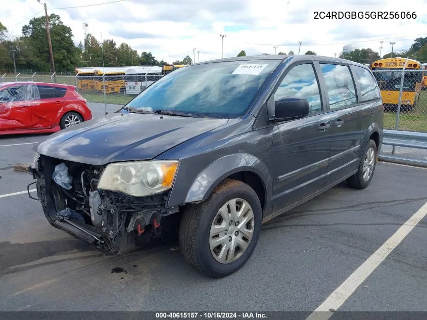 2016 Dodge Grand Caravan American Value Pkg VIN: 2C4RDGBG5GR256066 Lot: 40615157