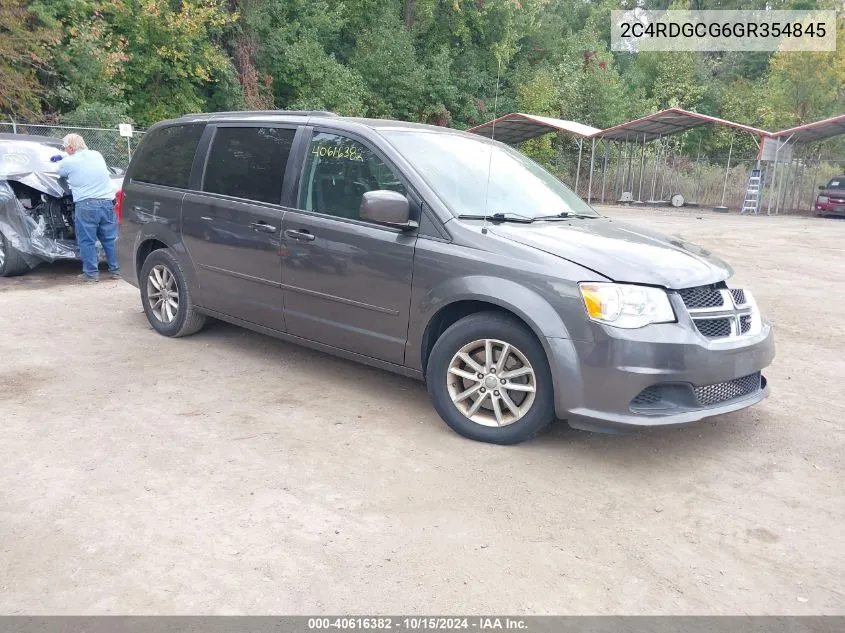 2016 Dodge Grand Caravan Sxt VIN: 2C4RDGCG6GR354845 Lot: 40616382