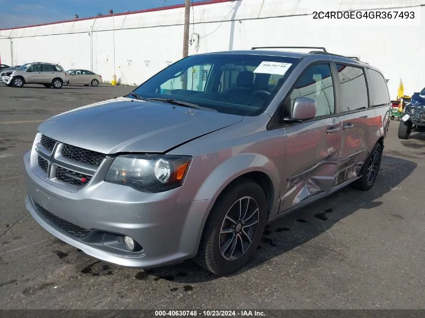 2016 Dodge Grand Caravan R/T VIN: 2C4RDGEG4GR367493 Lot: 40630748