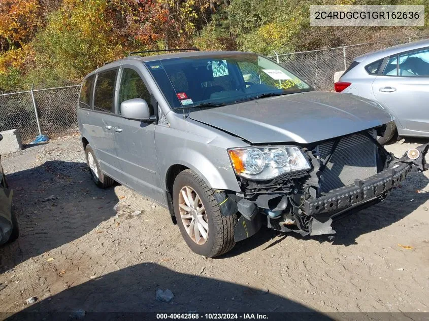 2016 Dodge Grand Caravan Sxt VIN: 2C4RDGCG1GR162636 Lot: 40642568