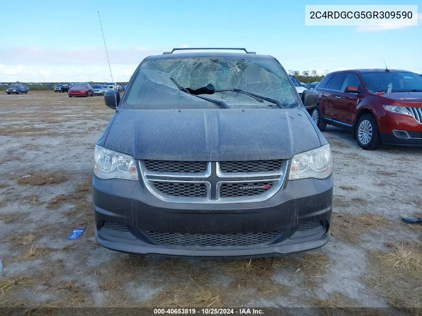 2016 Dodge Grand Caravan Sxt VIN: 2C4RDGCG5GR309590 Lot: 40653819