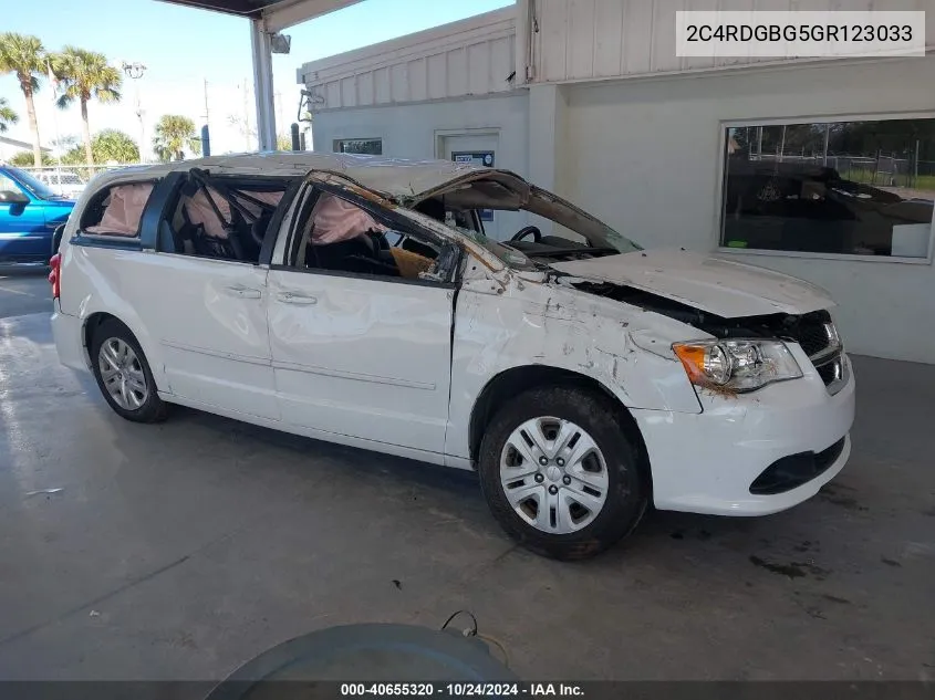 2C4RDGBG5GR123033 2016 Dodge Grand Caravan Se