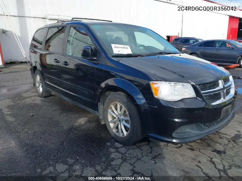 2016 Dodge Grand Caravan Sxt VIN: 2C4RDGCG0GR356042 Lot: 40656808