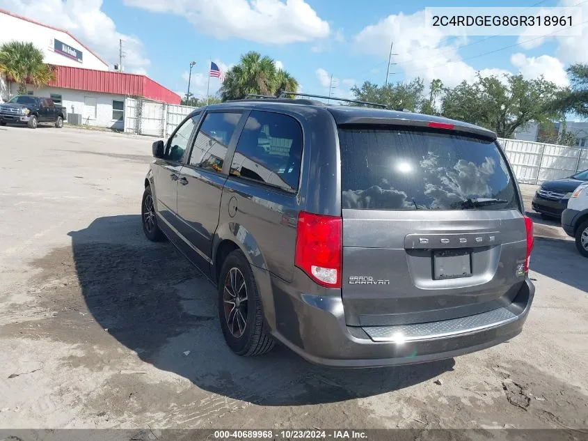 2C4RDGEG8GR318961 2016 Dodge Grand Caravan R/T