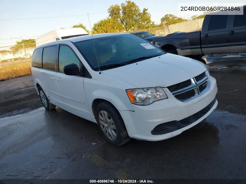 2016 Dodge Grand Caravan Se VIN: 2C4RDGBG6GR284846 Lot: 40696746