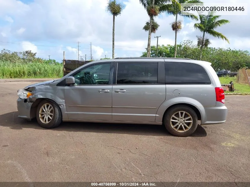 2016 Dodge Grand Caravan Sxt VIN: 2C4RDGCG9GR180446 Lot: 40756999