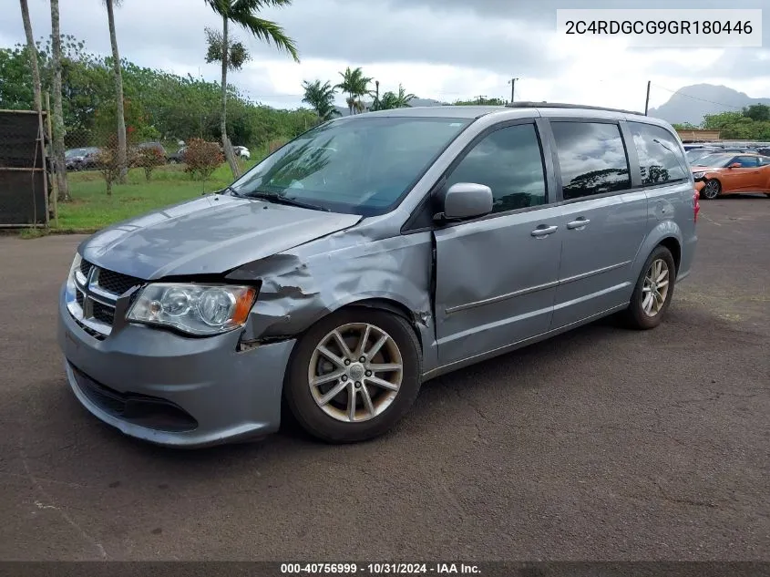 2016 Dodge Grand Caravan Sxt VIN: 2C4RDGCG9GR180446 Lot: 40756999