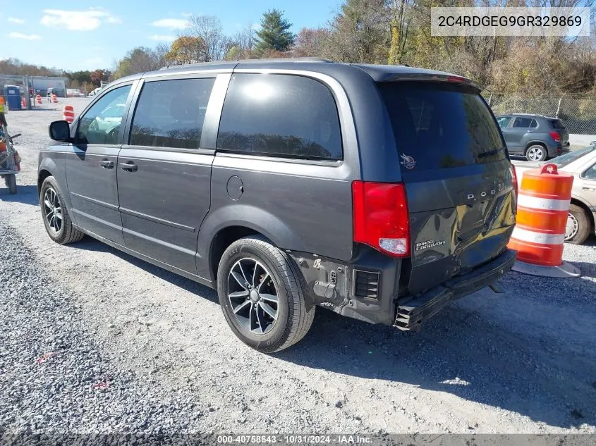 2016 Dodge Grand Caravan R/T VIN: 2C4RDGEG9GR329869 Lot: 40758543