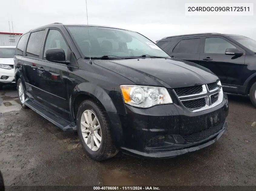 2C4RDGCG9GR172511 2016 Dodge Grand Caravan Sxt