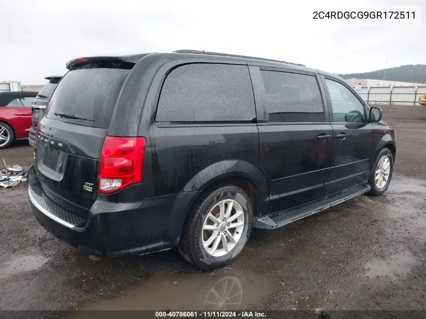 2C4RDGCG9GR172511 2016 Dodge Grand Caravan Sxt