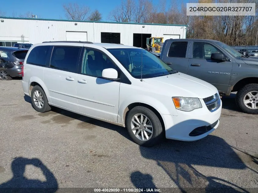 2016 Dodge Grand Caravan Sxt VIN: 2C4RDGCG2GR327707 Lot: 40829050