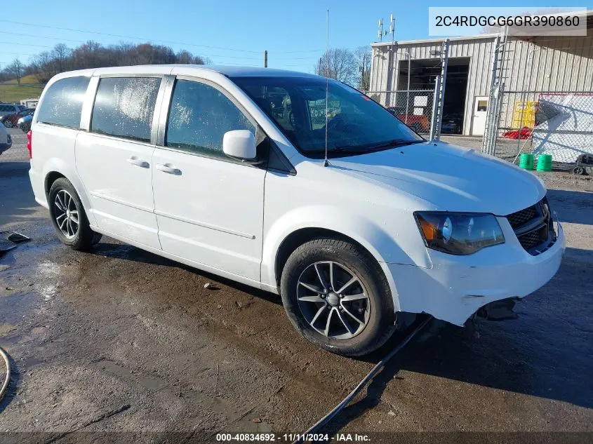 2016 Dodge Grand Caravan Sxt VIN: 2C4RDGCG6GR390860 Lot: 40834692