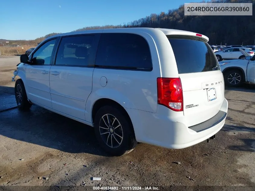 2016 Dodge Grand Caravan Sxt VIN: 2C4RDGCG6GR390860 Lot: 40834692