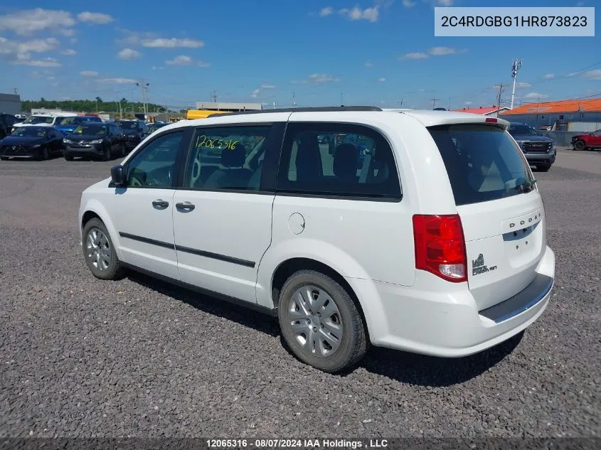 2017 Dodge Grand Caravan Se VIN: 2C4RDGBG1HR873823 Lot: 12065316