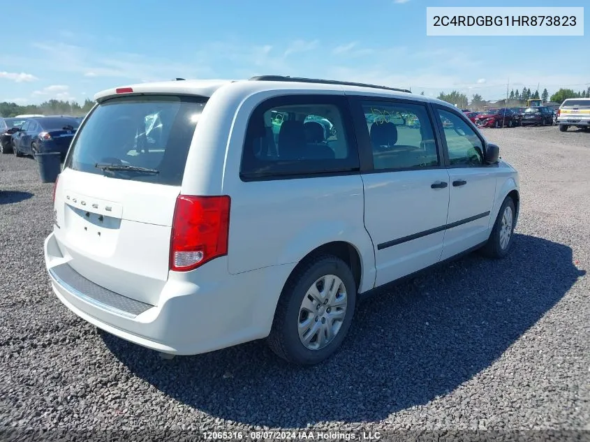 2017 Dodge Grand Caravan Se VIN: 2C4RDGBG1HR873823 Lot: 12065316