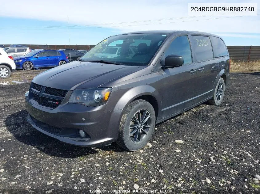 2017 Dodge Grand Caravan Se VIN: 2C4RDGBG9HR882740 Lot: 12098891