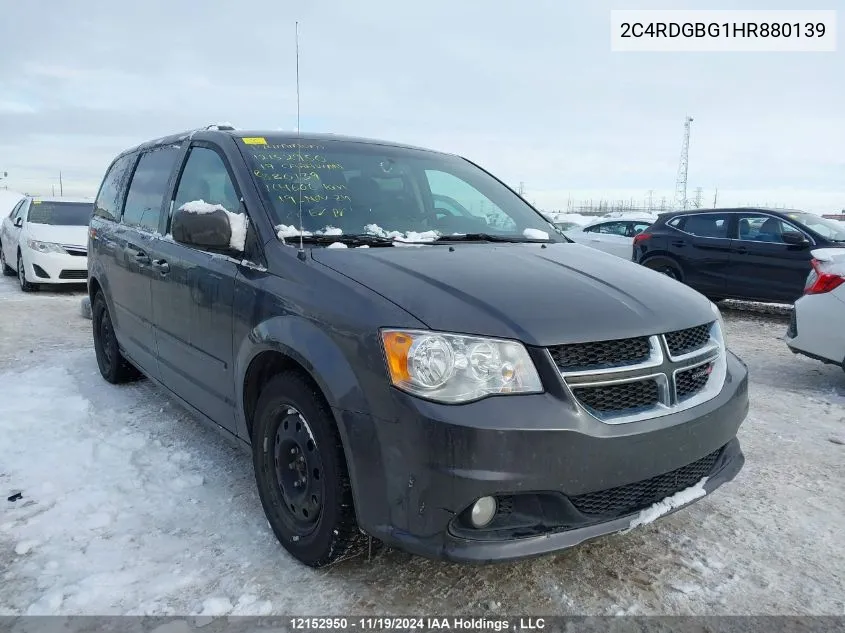 2017 Dodge Grand Caravan Se VIN: 2C4RDGBG1HR880139 Lot: 12152950