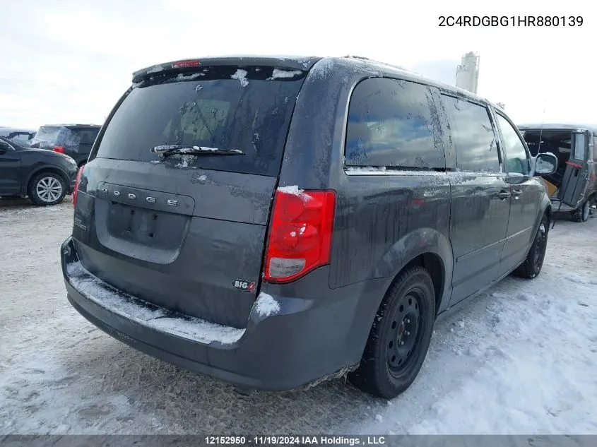 2017 Dodge Grand Caravan Se VIN: 2C4RDGBG1HR880139 Lot: 12152950