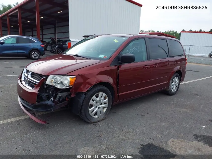 2C4RDGBG8HR836526 2017 Dodge Grand Caravan Se