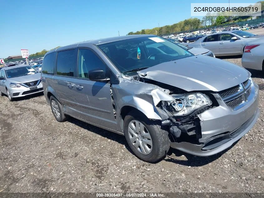 2017 Dodge Grand Caravan Se VIN: 2C4RDGBG4HR605719 Lot: 39305497