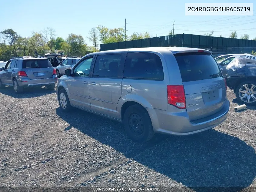 2017 Dodge Grand Caravan Se VIN: 2C4RDGBG4HR605719 Lot: 39305497