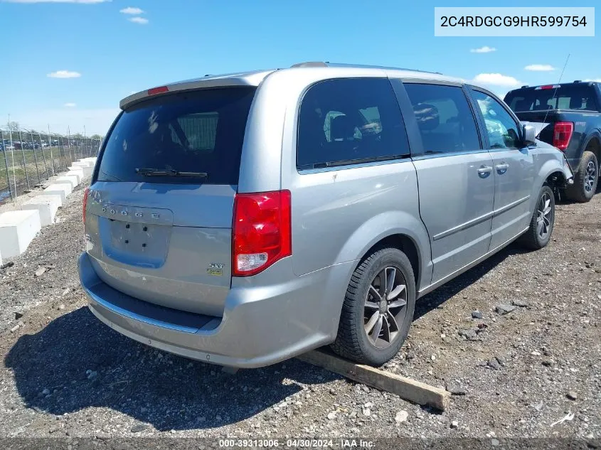 2017 Dodge Grand Caravan Sxt VIN: 2C4RDGCG9HR599754 Lot: 39313006