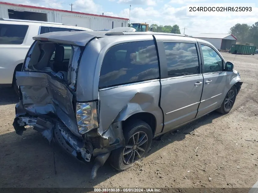 2017 Dodge Grand Caravan Sxt VIN: 2C4RDGCG2HR625093 Lot: 39319038