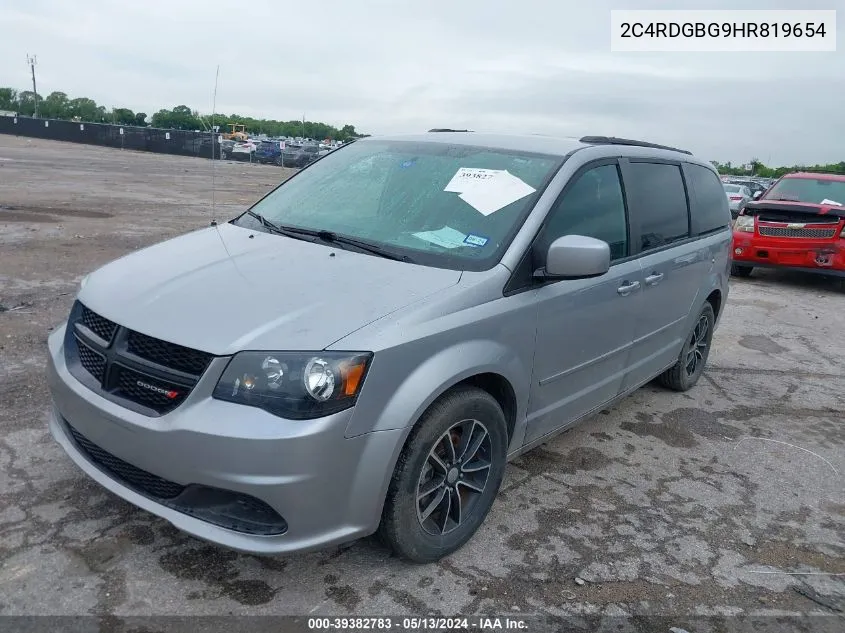 2C4RDGBG9HR819654 2017 Dodge Grand Caravan Se Plus