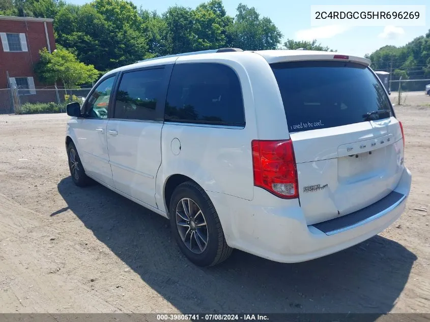 2017 Dodge Grand Caravan Sxt VIN: 2C4RDGCG5HR696269 Lot: 39805741