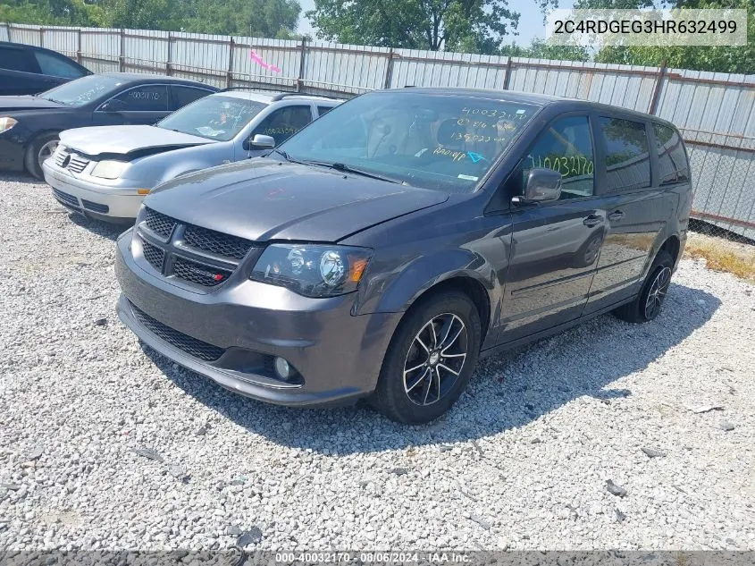 2017 Dodge Grand Caravan Gt VIN: 2C4RDGEG3HR632499 Lot: 40032170