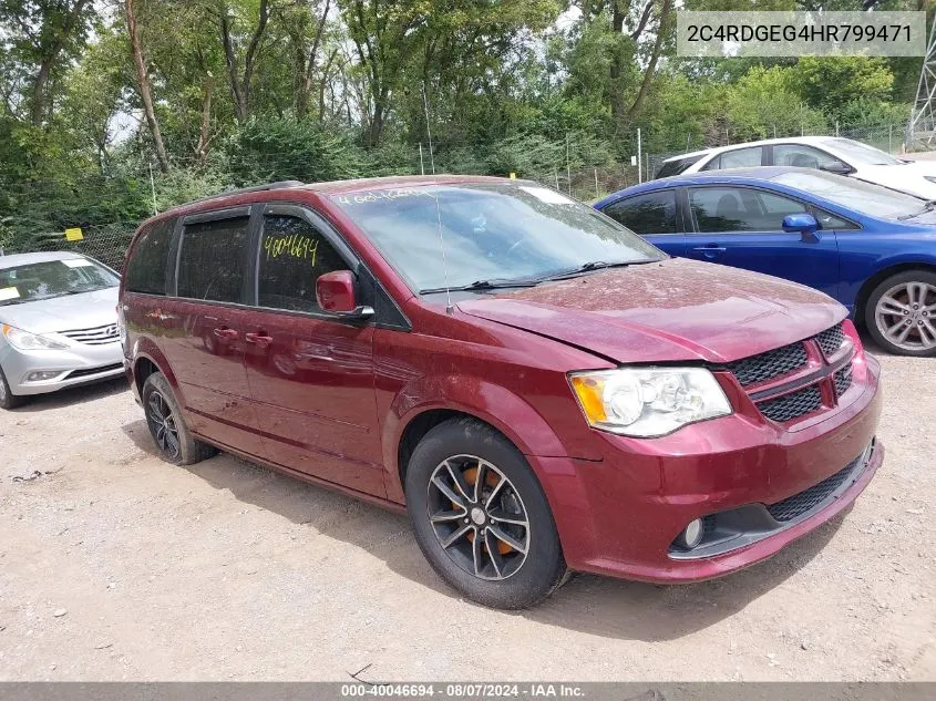 2017 Dodge Grand Caravan Gt VIN: 2C4RDGEG4HR799471 Lot: 40046694