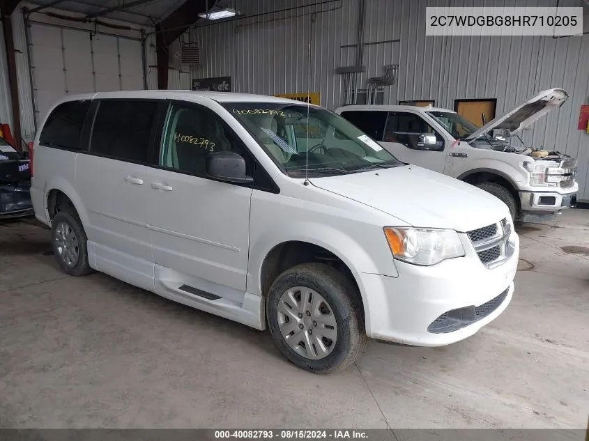 2C7WDGBG8HR710205 2017 Dodge Grand Caravan Se