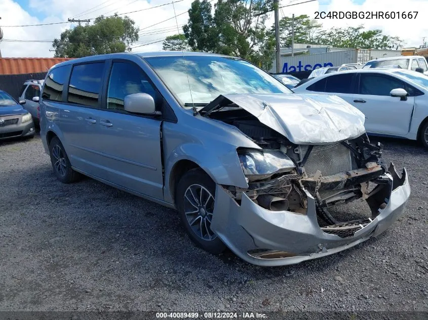 2017 Dodge Grand Caravan Se Plus VIN: 2C4RDGBG2HR601667 Lot: 40089499